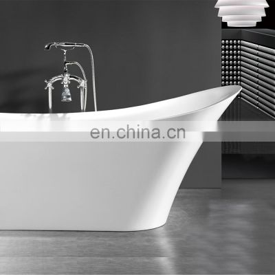 80x170x75cm New Style Portable bathtub with removable skirt, quartz stone 55 inch bathtub