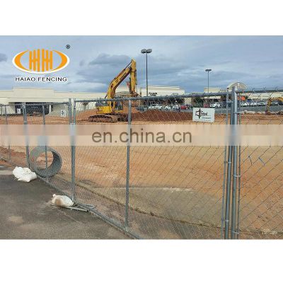 support customized galvanized  chain link temporary fence for sale
