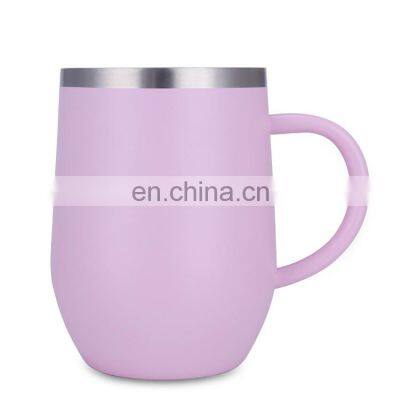 Food grade 14oz vacuum mug stainless steel mug with lid