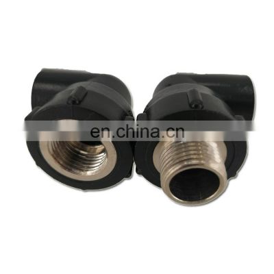 PE Pipe Fitting Socket Fusion Fittings 20-110mm HDPE Female Threaded 90 Elbow