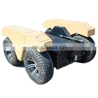 Wheeled battle bot outdoor mobile robot platform military vehicle for sale