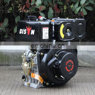 Bison China Euro5 Small One Cylinder Small Multipurpose Aircooled Ohv 188Fa Diesel Engine Electric Start