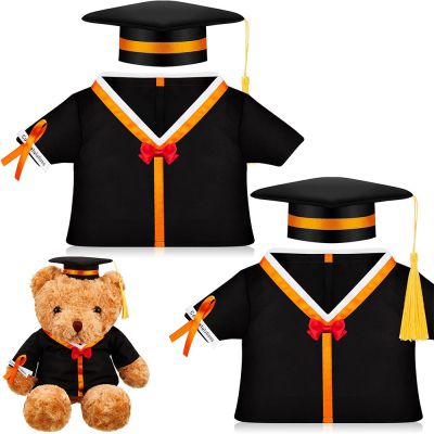 Customized Brown Graduation Teddy Bear with and Gowns Gift for Graduates
