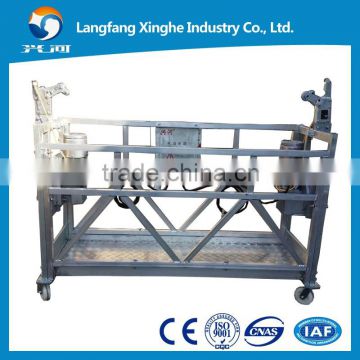 zlp800 aluminum suspended access platform / hanging cradle / construction gondoal / electric suspended scaffolding for cleaning