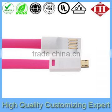 chiane manufacture colorful micro braided usb date cable
