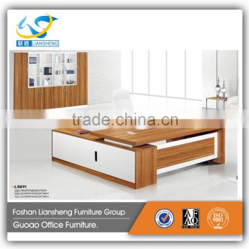 latest modern wooden office table design model for executive LS611