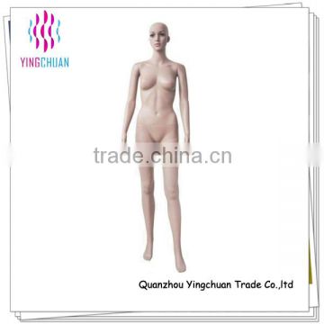 Cheap skin color make up face posing female mannequin doll