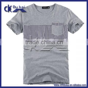 100% pima cotton blank pocket t-shirt manufacturers