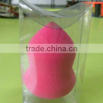2012 hot-selling pink latex-free cosmetic sponge in plastic bag