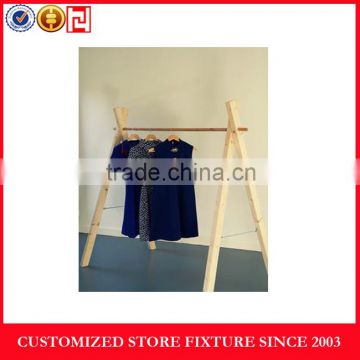 Customized multifunction oak clothes display racks