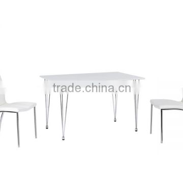 LANA Dining Chair with white PU