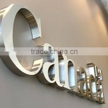 High quality anti-rust outdoor advertising 3d metal letter sign