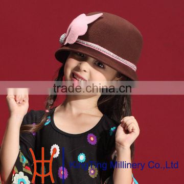 Hot Sell Winter Kids Cute Designer Wool Hat Yellow Or Grey Color