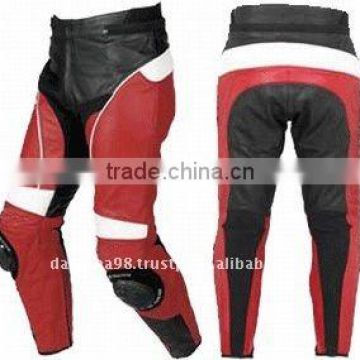 DL-1390 Leather Pant , Motorcycle Leather Pant , Racer Wears , Leather Garments