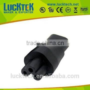 IEC 320 C5 female to C8 male power plug