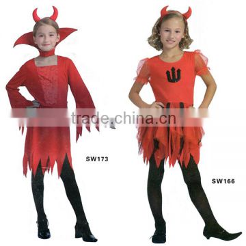 Factory hot sale devil costumes for girls