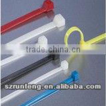 Multi-colored plastic nylon cable ties