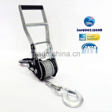 Truck Ratchet Straps Tensioner with Steel Wire Rope Cargo Lashing Strap