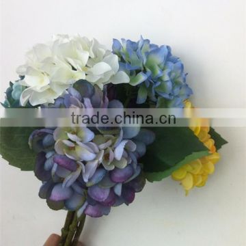 wholesale artificial silk hydrangea decorative big hydrangea flowers fabric silk hydrangea flower