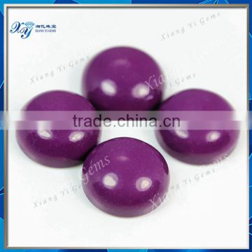 8mm Factory wholesale bead china manufacturing semi precious loose beads round beads purple cabochon turquoise rough