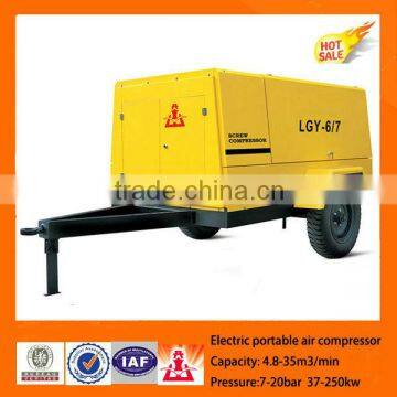 Kaishan 12m3/min, 1.0Mpa, 55kw Electric portable air compressor 240v