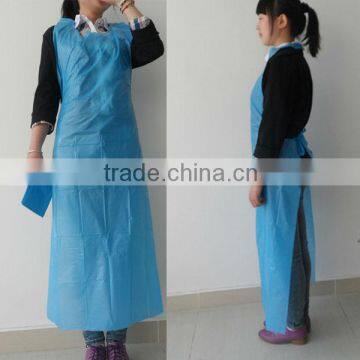 white /blue PVC apron wholesale/disposable PVC apron cheap price