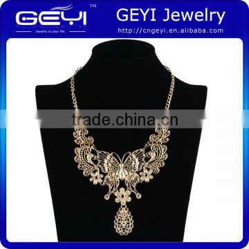 fashion Indian style alloy necklace Indian style alloy necklace matte gold surface