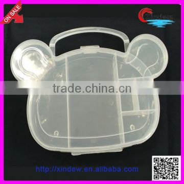 Clear plastic sewing box