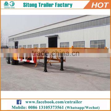 Cheap 2 or 3 axles customized tractor trailer 40ft container trailer price in india