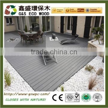 outdoor barefoot composite decking floor eco-friendly wpc decking solid