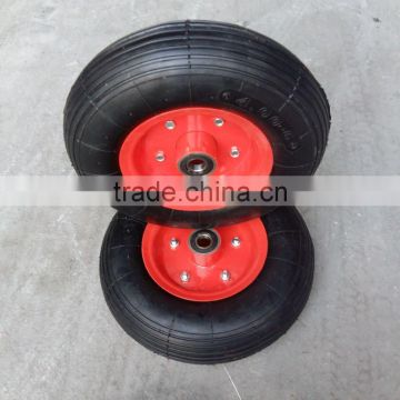 330mm Pneumatic rubber wheel 4.00-6 with steel rim