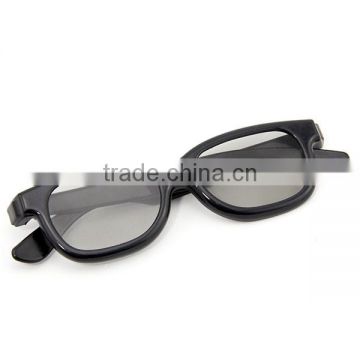 Black plastic frame uv filter sports eyeglasses