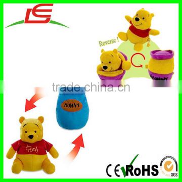 wholesale Eeyore Donkey Rabbit Piglet Winnie bear reversible plush toys