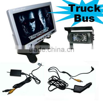 7 inch Rearview Monitor Camera Truck Reverse Alarm System