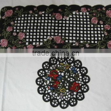 Woven Technics Hand Embroidery Table Runner and Placemat