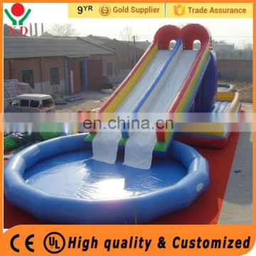 Brother 2017 Tarpaulin inflatable water slides for sales