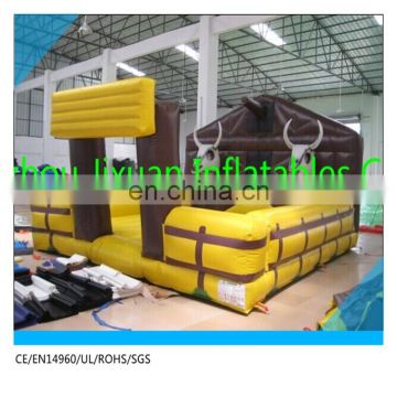 2017 new amusement park inflatable bull ride,inflatable mechanical bull ride for sale