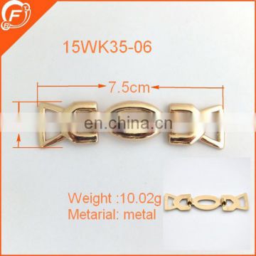nickel free woman apparel sew on metal accessories for clothing