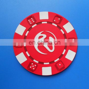 red colors popular promotional gifts rubber drink coaster cup mat