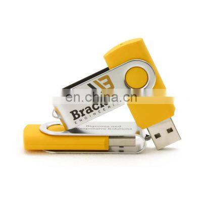 Swivel Pen Drive USB 2.0 Custom Logo 32gb 64gb Usb Flash Drive, Usb Stick For Cooperation Gift