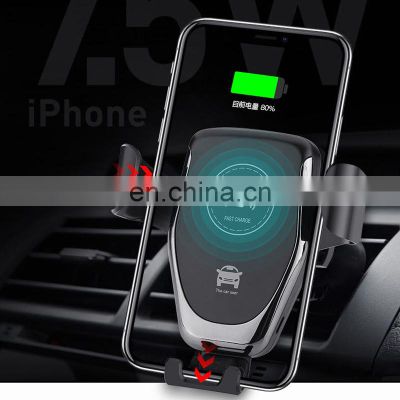 Qi Wireless Car Charger Phone Holder 10W 2020 New Product Wholesale Mobile Phone Q12 Car wireless fast charger For iPhone
