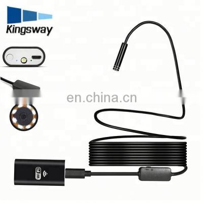 Hd Wifi Android Wireless Industrial Flexible Endoscope With 8Pcs Adjusted Led Lights