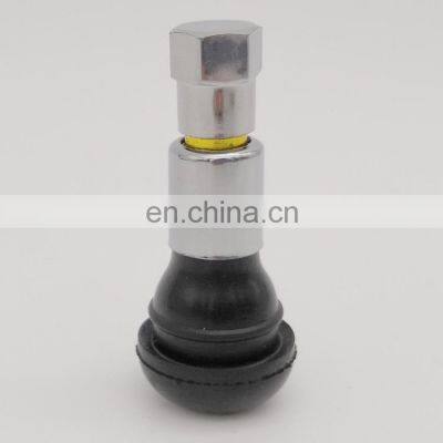 chrome plated sleeve and cap , car tyre tubeless snap in TR413C air tire valves