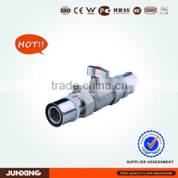 crimped press equal union ball valve for PAP pipe