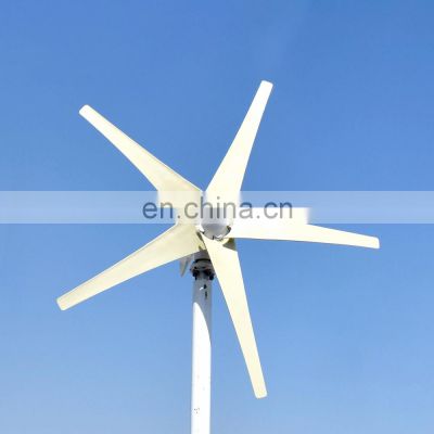 400W 500W 5 Blades Free Energy Windmill 12V 24V 48V Wind Power Small Wind Turbine Generator MPPT Controller For Home use