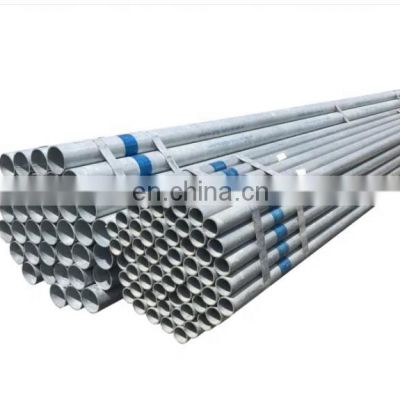 Pre galvanized steel pipe Hot dipped zinc coated steel round tube for construction