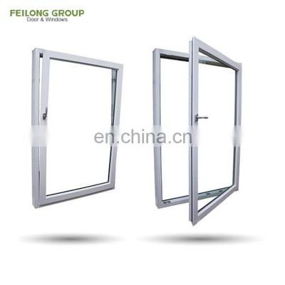 Aluminum tilt and turn frame window with double glaze