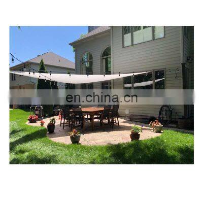 Anti UV Sun Shade Sail Large Triangle Canopy Sail Shade Cloth