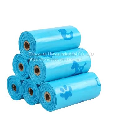 biodegradable pet waste bags new style dog poop bags blue pet cleaning bags