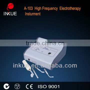 A-103 Portable high frequency glass electrode facial machine for acne treatment